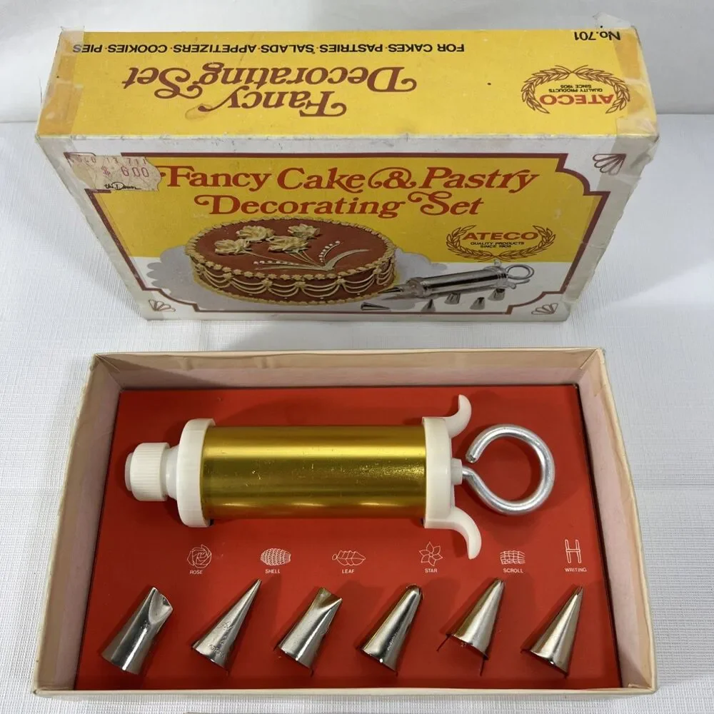 Ateco - Cake Decorating Set - In Original Box - Vintage - Complete Set